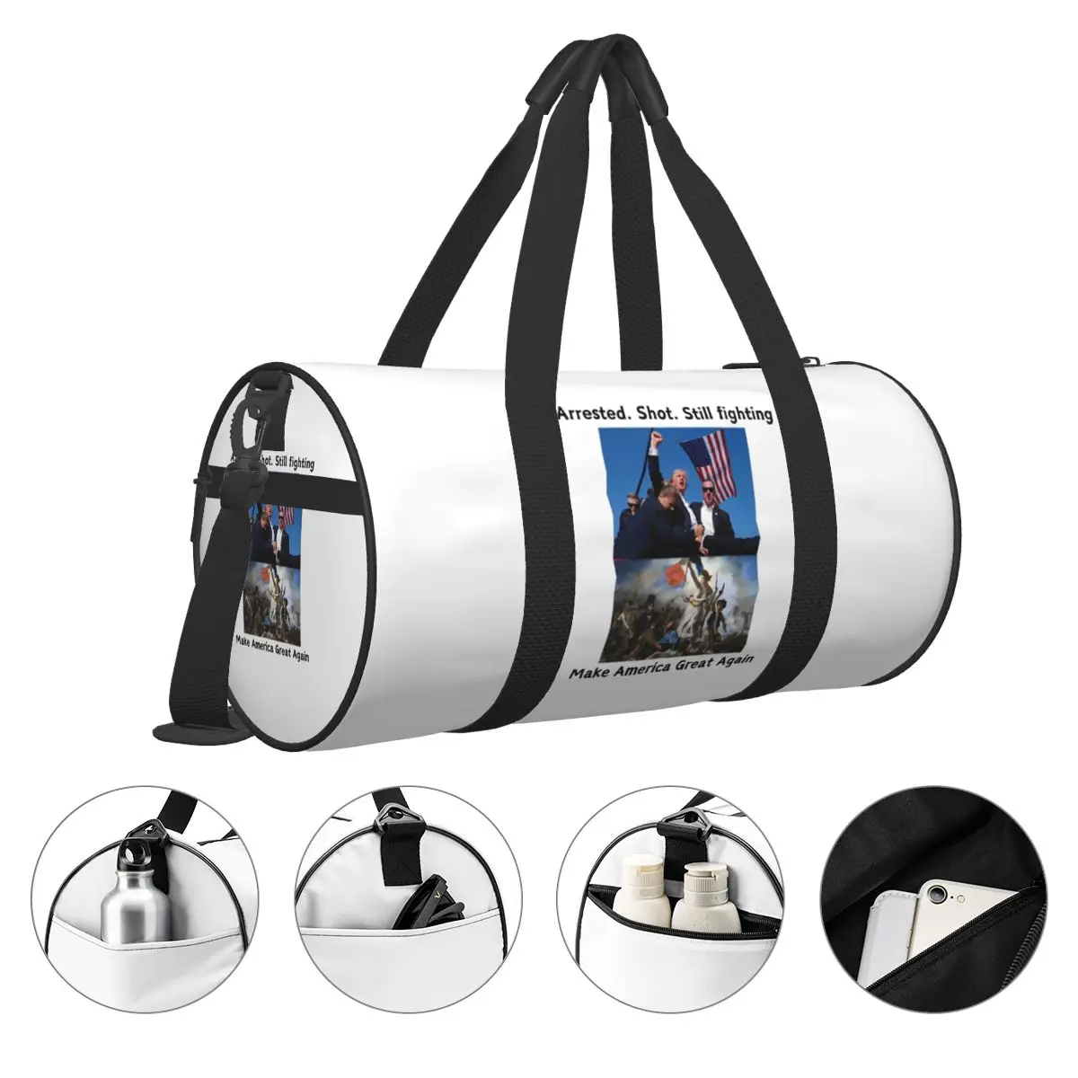 Sac de voyage Donald Trump pour hommes et femmes, sac de sport, sacs de sport Oxford, sac à main de grande capacité, sac de fitness, tentative d'assassinat