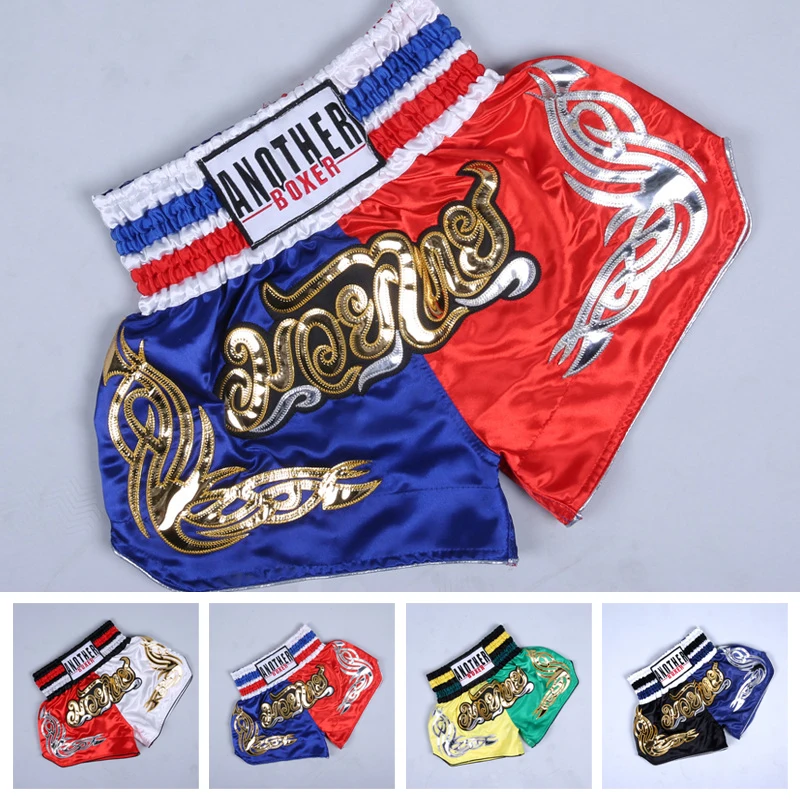 Boxing Sports Shorts Anotherboxer Unisex Muay Thai Boxing Shorts MMA Kickboxing Fighting Breathable XS/S/M/L/XL/2XL/3XL Clothing