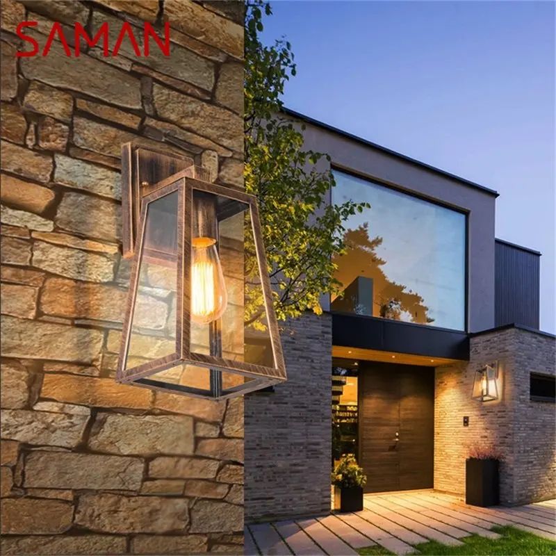 

SAMAN Wall Sconce Outdoor Lighting Waterproof Patio Modern LED Wall Light Fixture For Porch Balcony Courtyard Villa Aisle