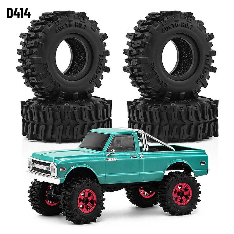 1/30 AXIAL SCX30 0.7 Inch Wheels Tires Rim Hub for Ford Bronco Jeep Wrangler K10 D422 RC Crawler Upgrade Parts