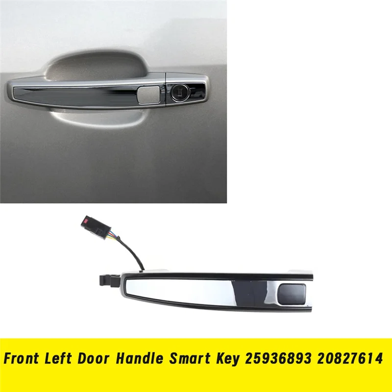 

Front Left Door Handle W/ Smart Key 25936893 20827614 For Buick Regal Encore Camaro Malibu Chrome Door Handle-X67A