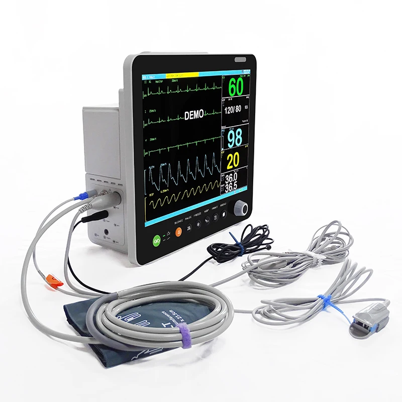 Vet Hospital Equipment Multi-Parameter Veterinary Mon itor for Animal Electrocardiograph and Capnography Veterinary Instrument