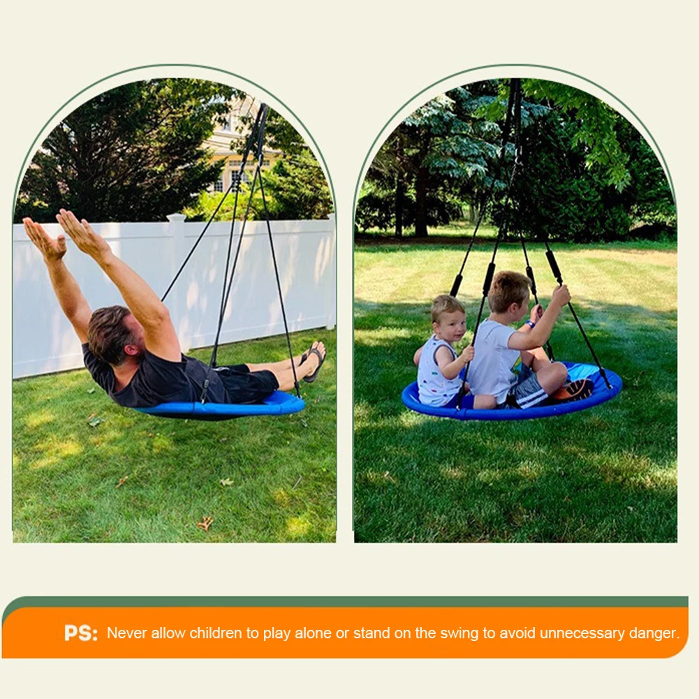 

Качели на дереве, грузоподъемность 300 кг, летающая тарелка, круглые качели на дереве, игровой набор 900D Оксфорд с регулируемыми веревками для детей и взрослых