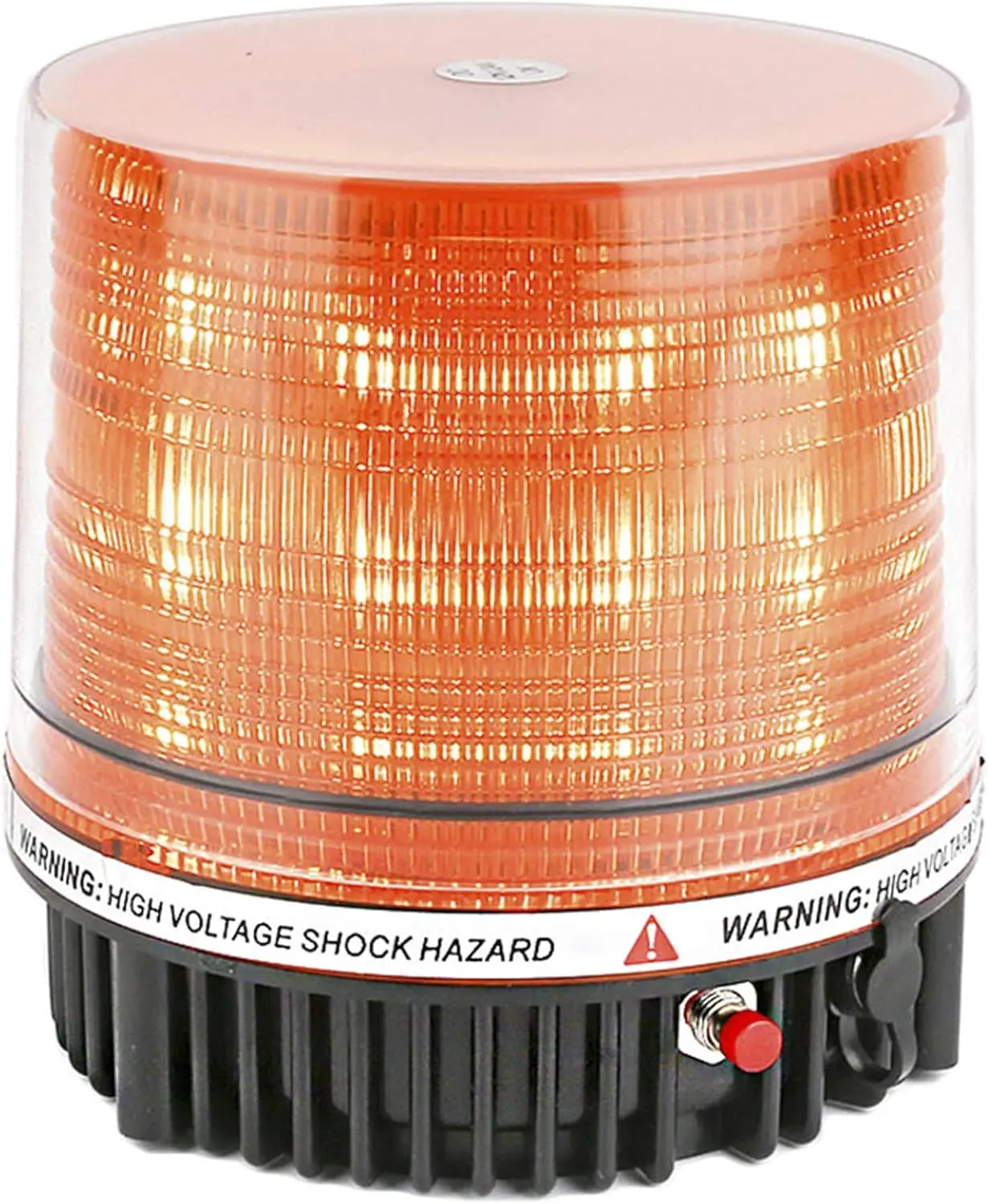 

18 LED Rechargeable Wireless Strobe Light, 360° Amber Warning Beacon with Magnetic Base, 6000mAh Battery, IP66 Waterproof, 9 Patterns