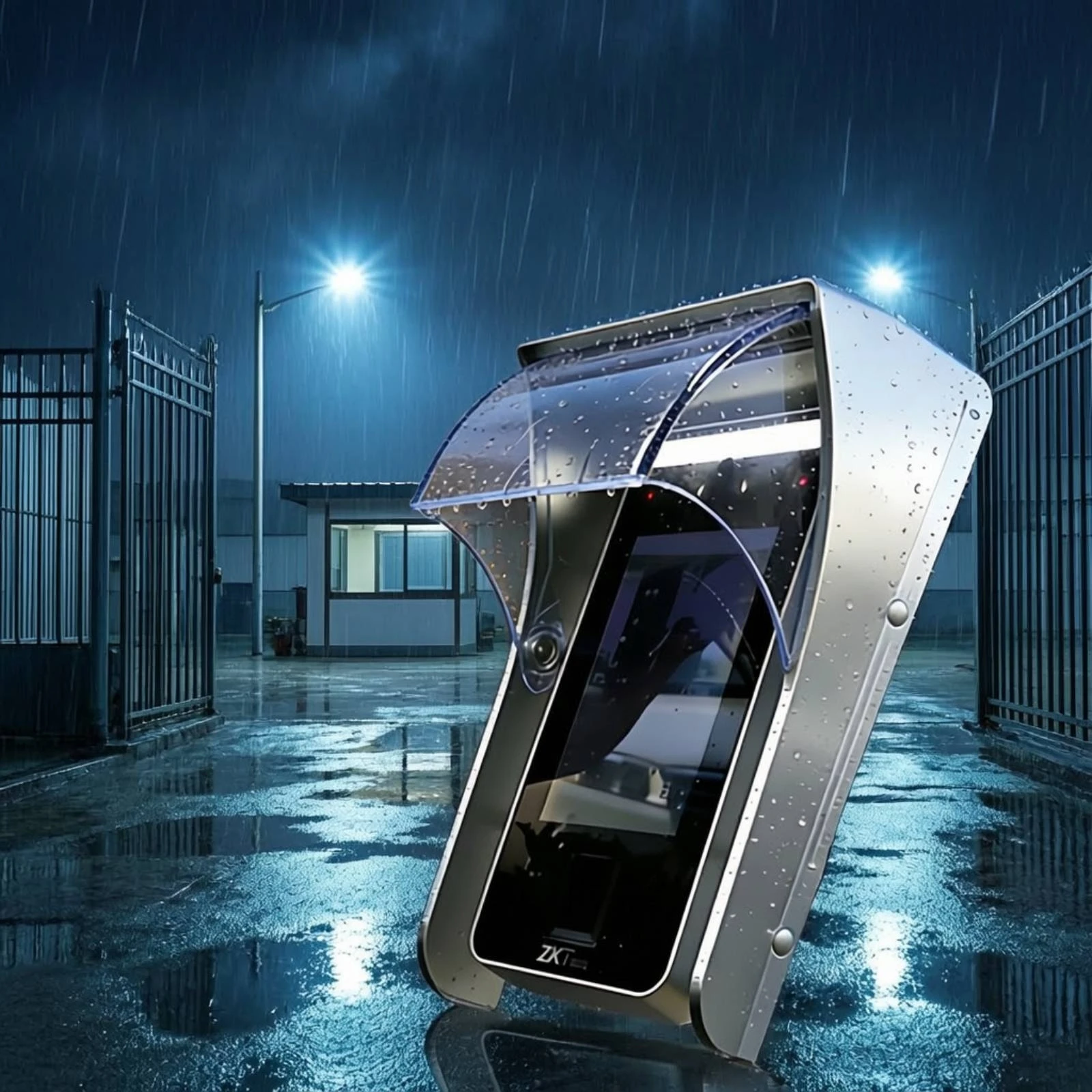 Access Control Cover with Sliding Canopy Resistant Sliding Rain Cover Curved Panel Canopy Easy Installation Awning Long-Lasting