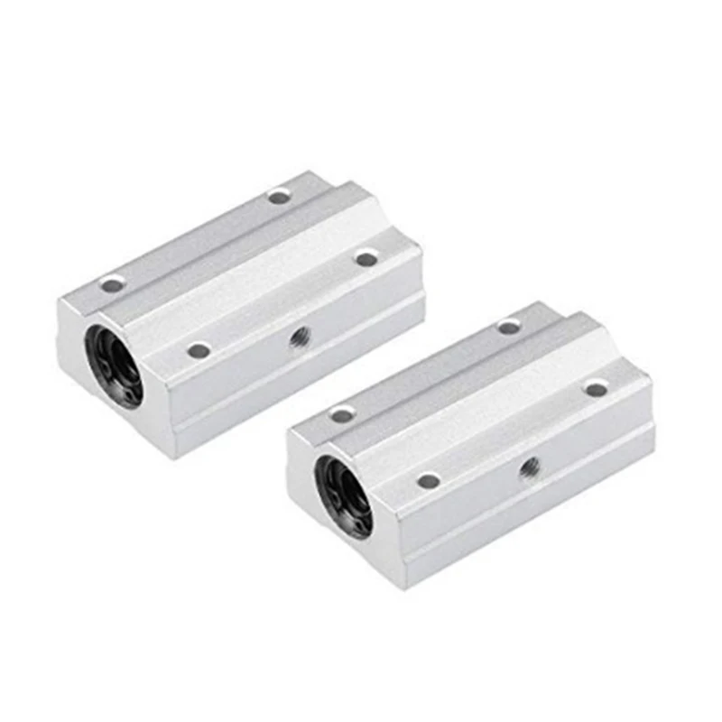 

New 2Pcs SCS20LUU 20Mm Long Type Linear Ball Bearing Block,Bush Pillow Block Linear Shaft