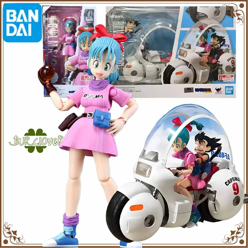 

Bandai Original SHF Dragon Ball Anime Figure BUL MA.MOTORCYCLE Action Figure Toys For Boys /Girls /Kids /Christmas Gift
