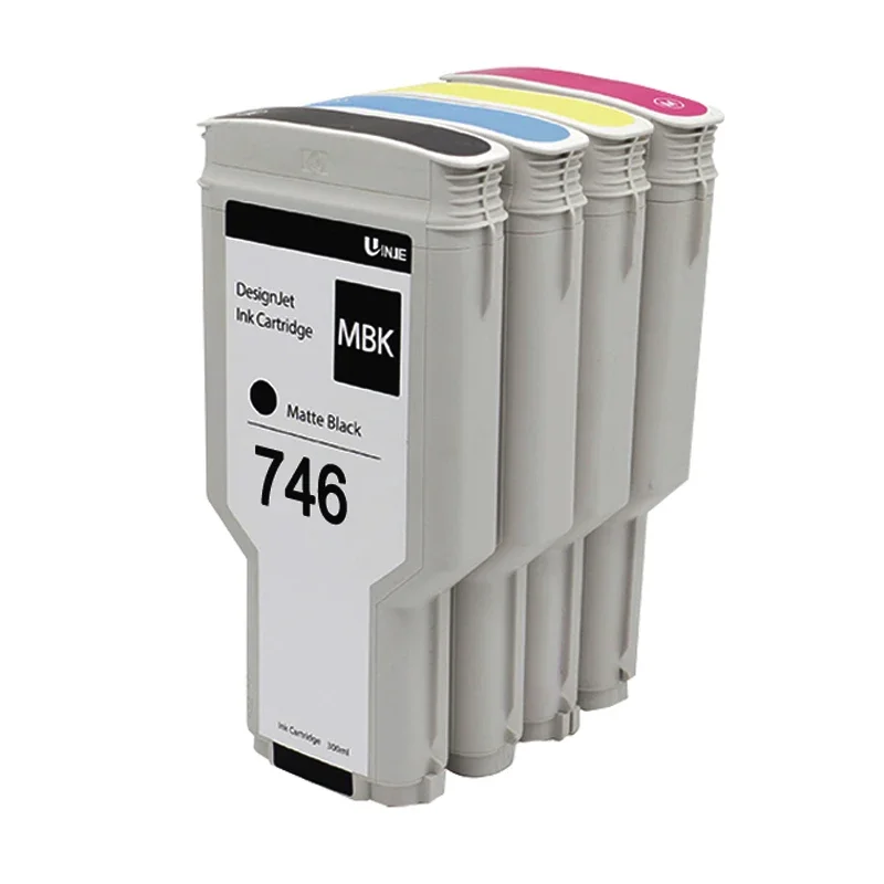 Imagem -05 - Cartucho de Tinta Compatível para hp Designjet Impressora de Grande Formato 300ml 746 P2v82a P2v83a P2v80a P2v78a z6 z9 +