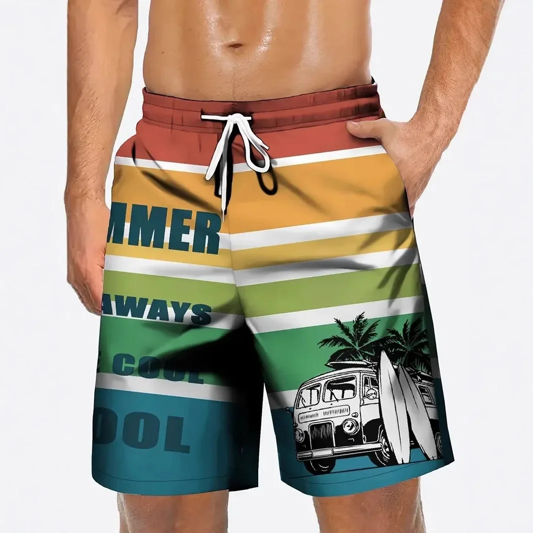 

Новые хит продаж, модные пляжные шорты большого размера с 3D принтом, пляжные быстросохнущие купальники, свободные и удобные шорты