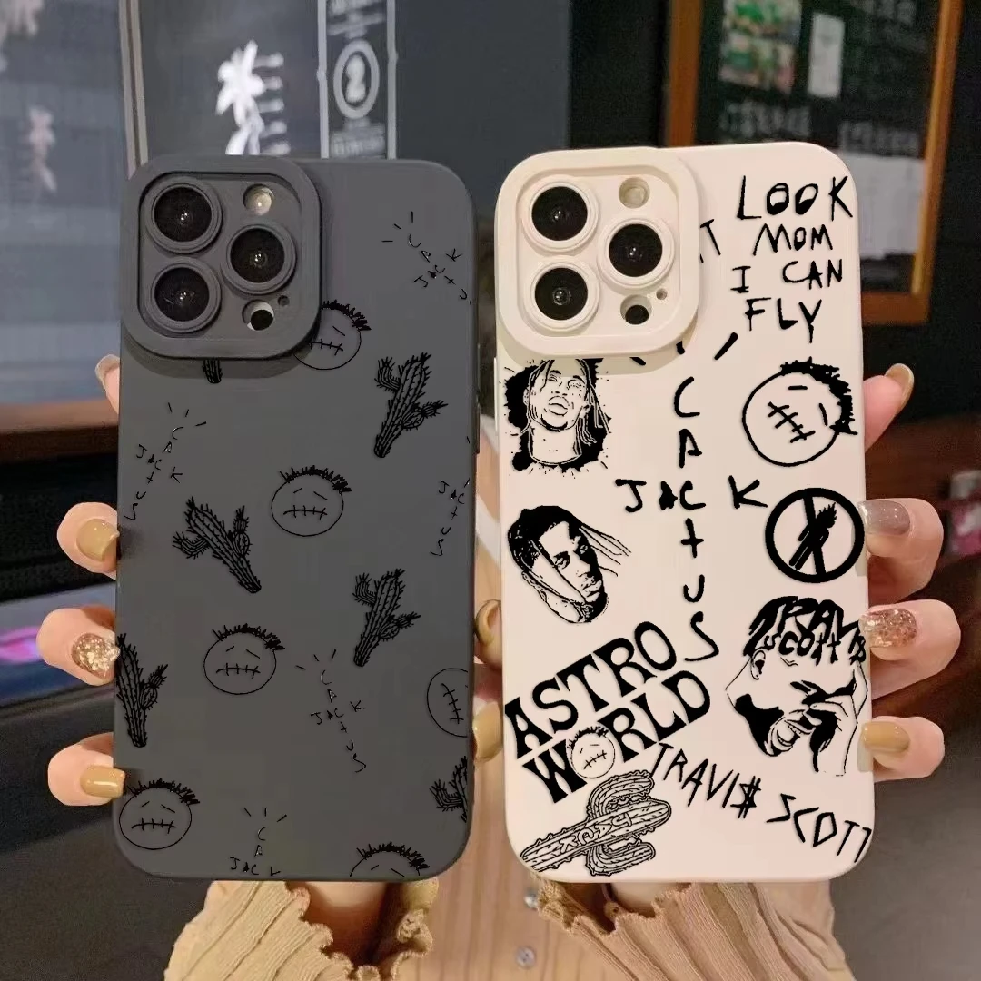Travis scott cactus jack caso de telefone para samsung galaxy s25 ultra s24 s23 s22 s21 plus s20fe a55 a54 a35 silicone capa macia
