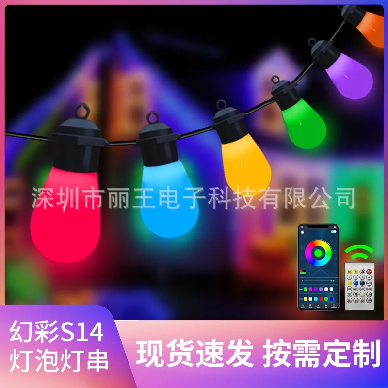 New Symphony Ball Bulb Light String APP Control Outdoor Camping Hanging Lights decorazione della tenda Indoor Atmosphere Light String