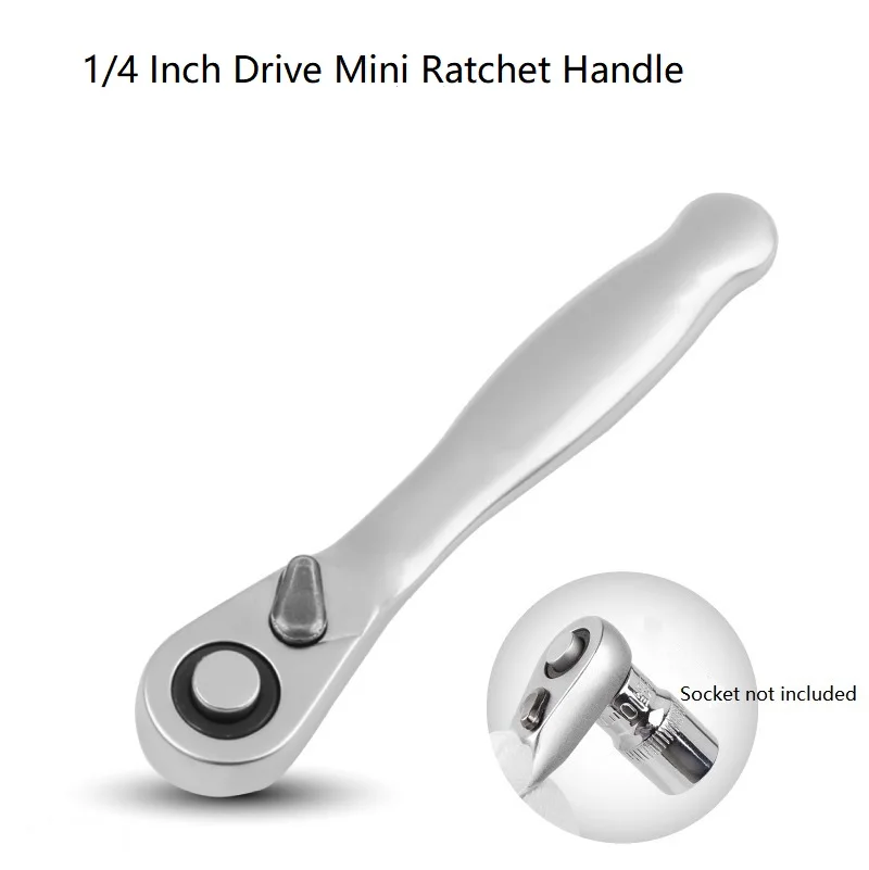 72 Teeth 1/4 Inch Drive Mini Ratchet Wrench Sockect or Bit Holder for Small Electronic Equipment