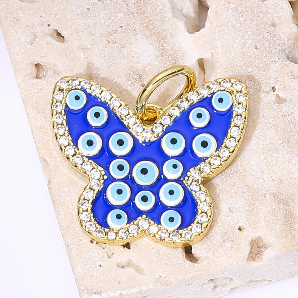 Juya Handwerk Bunte Emaille Anhänger Hausschuhe Hamsa Fatima Türkische Griechische Bösen blick Charms Für DIY Mode Schmuck Machen – Detail 28