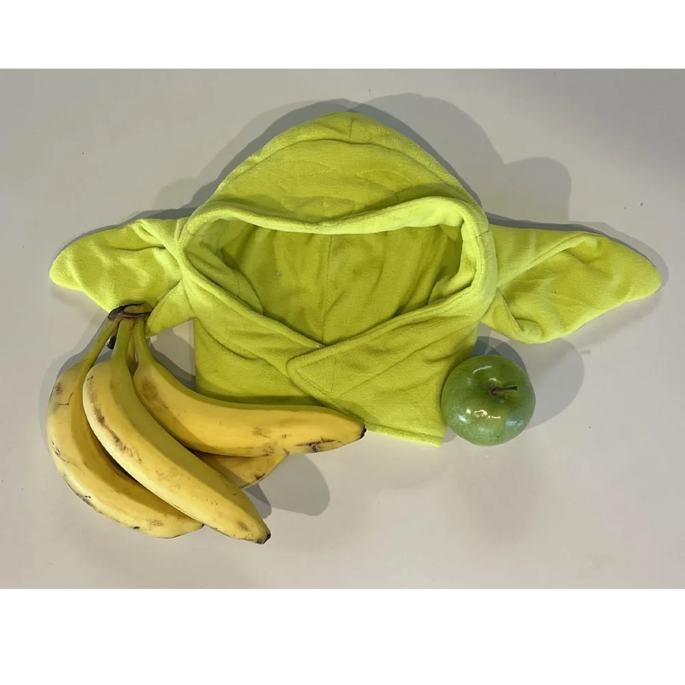 Yoda Baby Adult Grogu Hat with Ears Green Plush Hat Animal Headband Cute Hats Cosplay Accessories Halloween Carnival Disguise view 3
