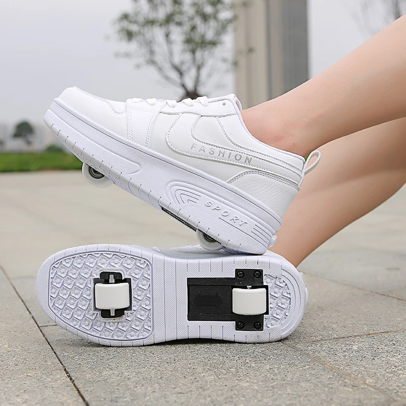 

Girls' 2025 Winter Heelys: New Wear-Resistant Invisible 4-Wheel Auto-Retractable Sports Roller Shoes