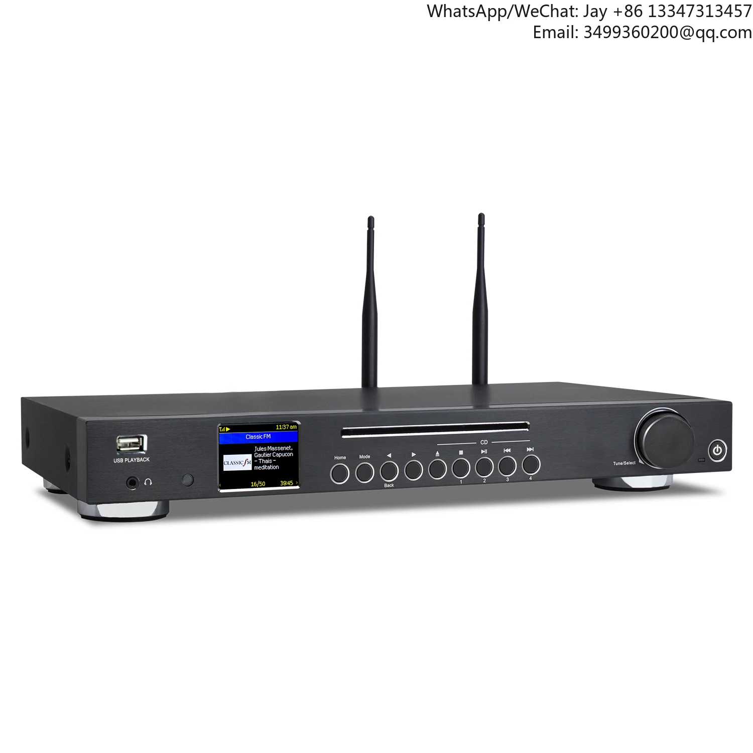 

Мультимедийная аудиосистема Hi-Fi с CD-плеером, Bluetooth-подключением, FM-радио, DAB-тюнером и инфракрасным пультом дистанционного управления