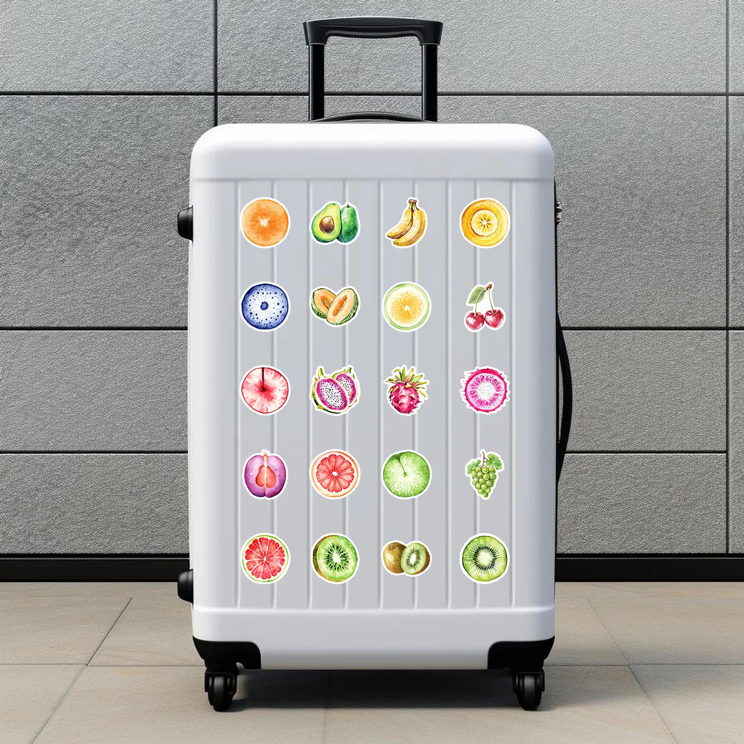 50PCS Fruit Aesthetics Graffiti Stickers Creative Cartoon Fruits Decal DIY Luggage Phone Guitar Skateboard Waterproof Sticker