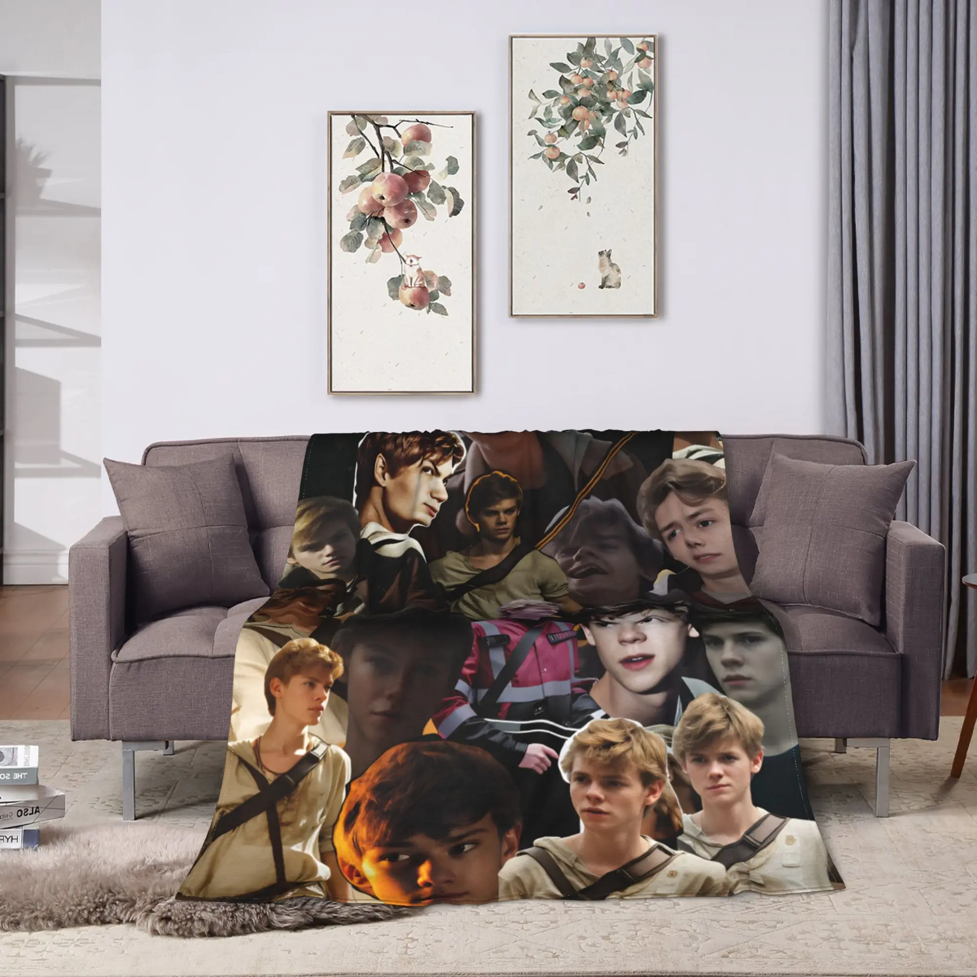 Newt X Thomas Blankets The Maze Runner Movie Travel Flannel Throw Blanket For Couch Chair Sofa Bed Soft Warm Bedspread Gift Idea