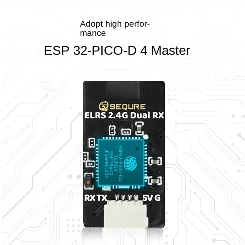 A04F-SEQURE 2,4 Ghz Dual RX verdadera diversidad receptor de antena Dual Dron de carreras con visión en primera persona ala fija alta tasa de actualización baja latencia