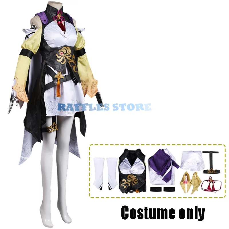 Brand new sushang cosplay costume parrucca grazie: Star rail cosplay fullset girl Halloween carnival cosplay party suit XS-XXL