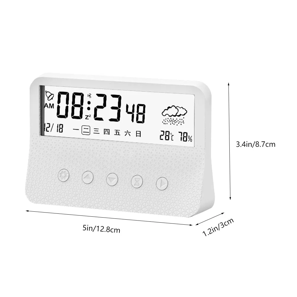 LED Digital Alarm Clock Large Clear Display Extra Bright Big Font for Elderly Easy Read Quiet Sleep Home Office Desktop Clock
