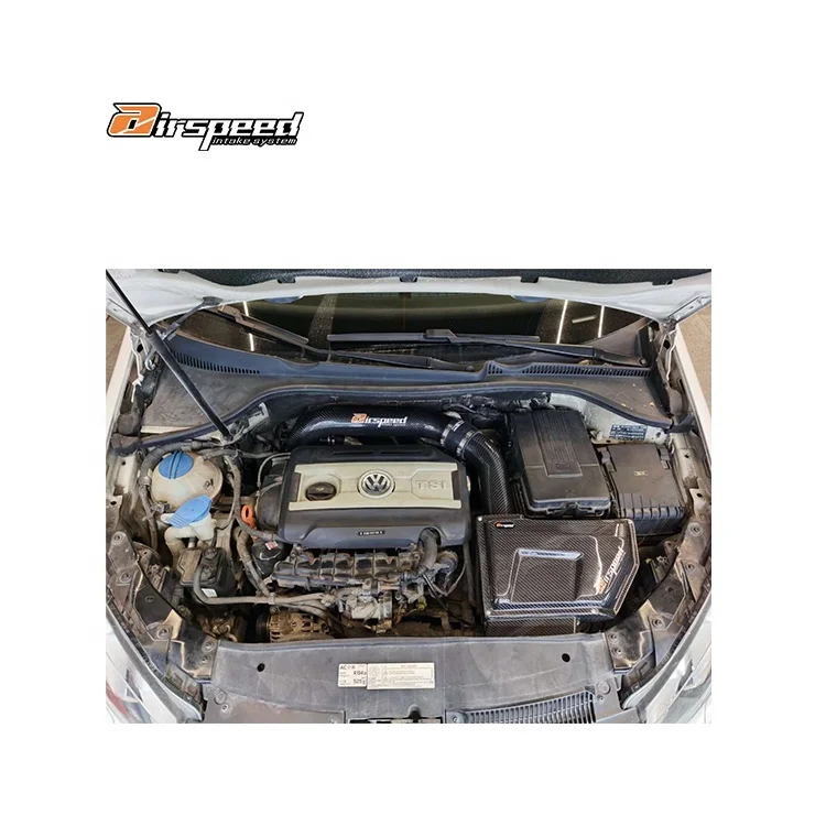 

Airspeed Brand Fully Meet the Out Put of More Horsepower 100% Dry Carbon Fiber Cold Air Intake System for VW EA888 Mk6 gti 2.0T