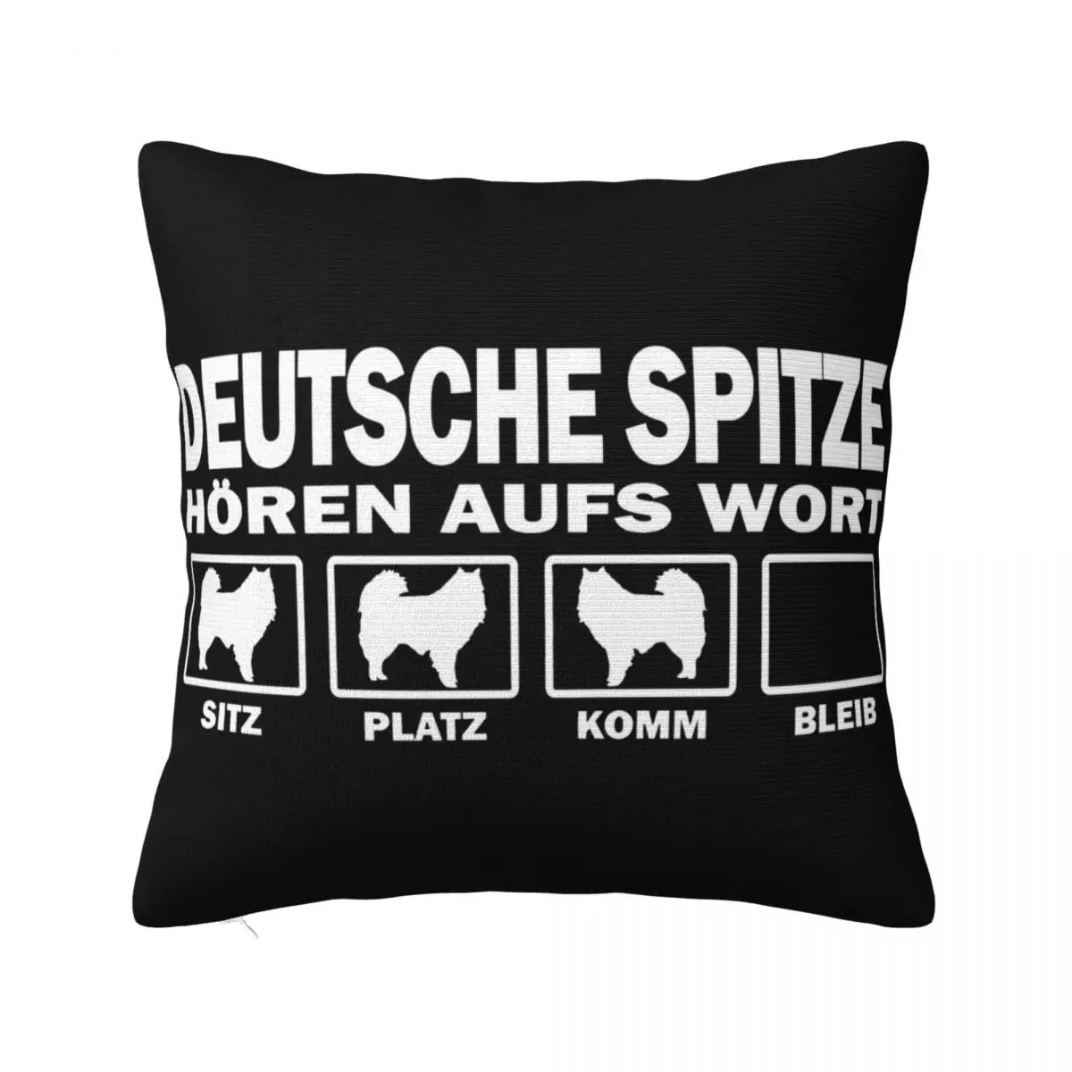 Deutscher Spitz Horen Aufs Wort Spitze Unisex Hund Hundemotiv Middle Aged Steampunk Fashion On Sale Pillow Case