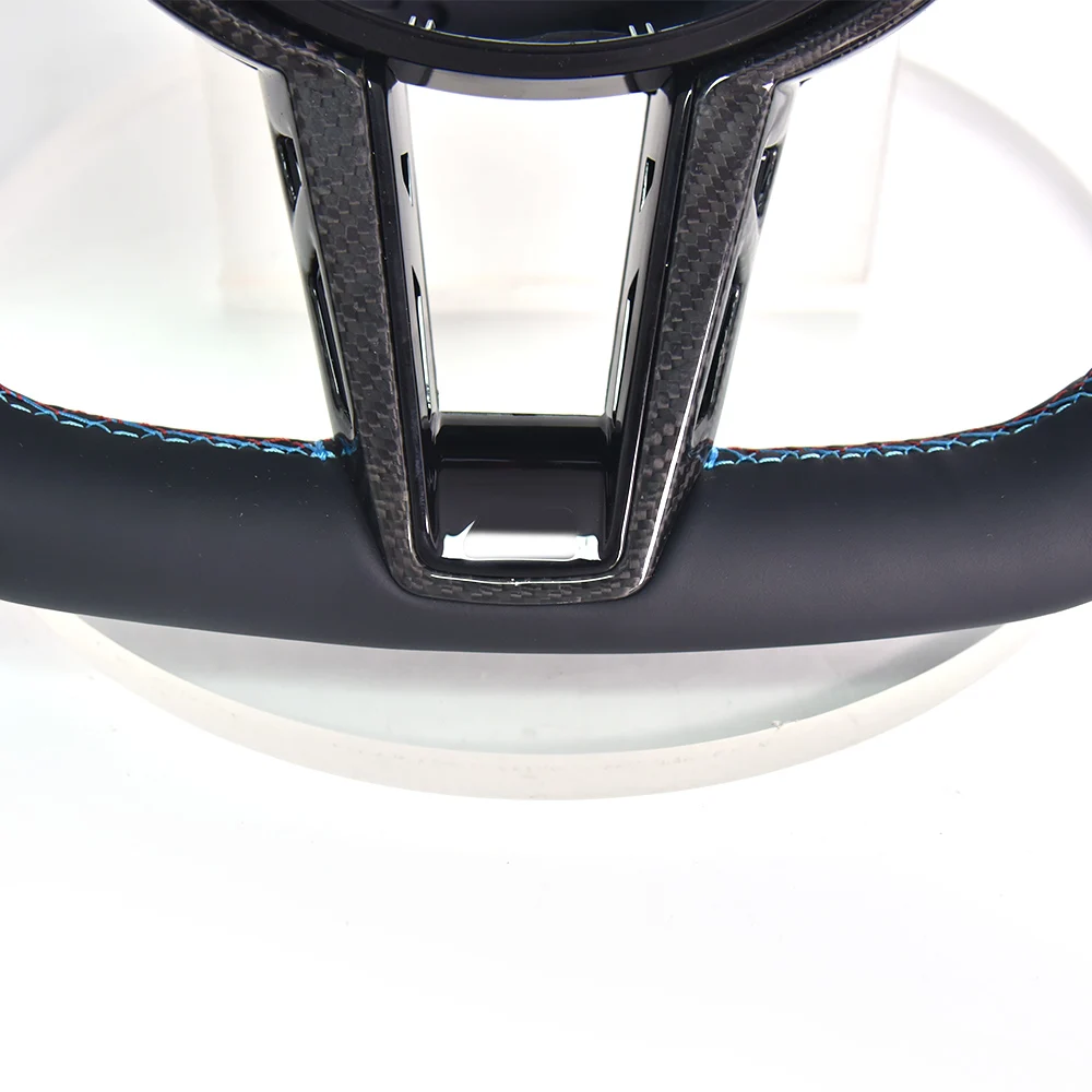For BMW F10 Modified G-wheel Model, Modified Forged Carbon Fiber Steering Wheel Assembly, Suede Perforated Leather, Customized