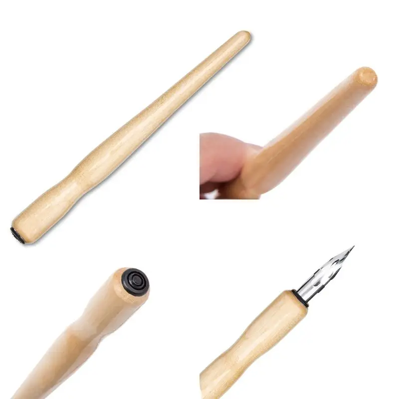 マンガつけペンセットコミックプロ描画キット3ペン先木製ホルダーインク書道ツール