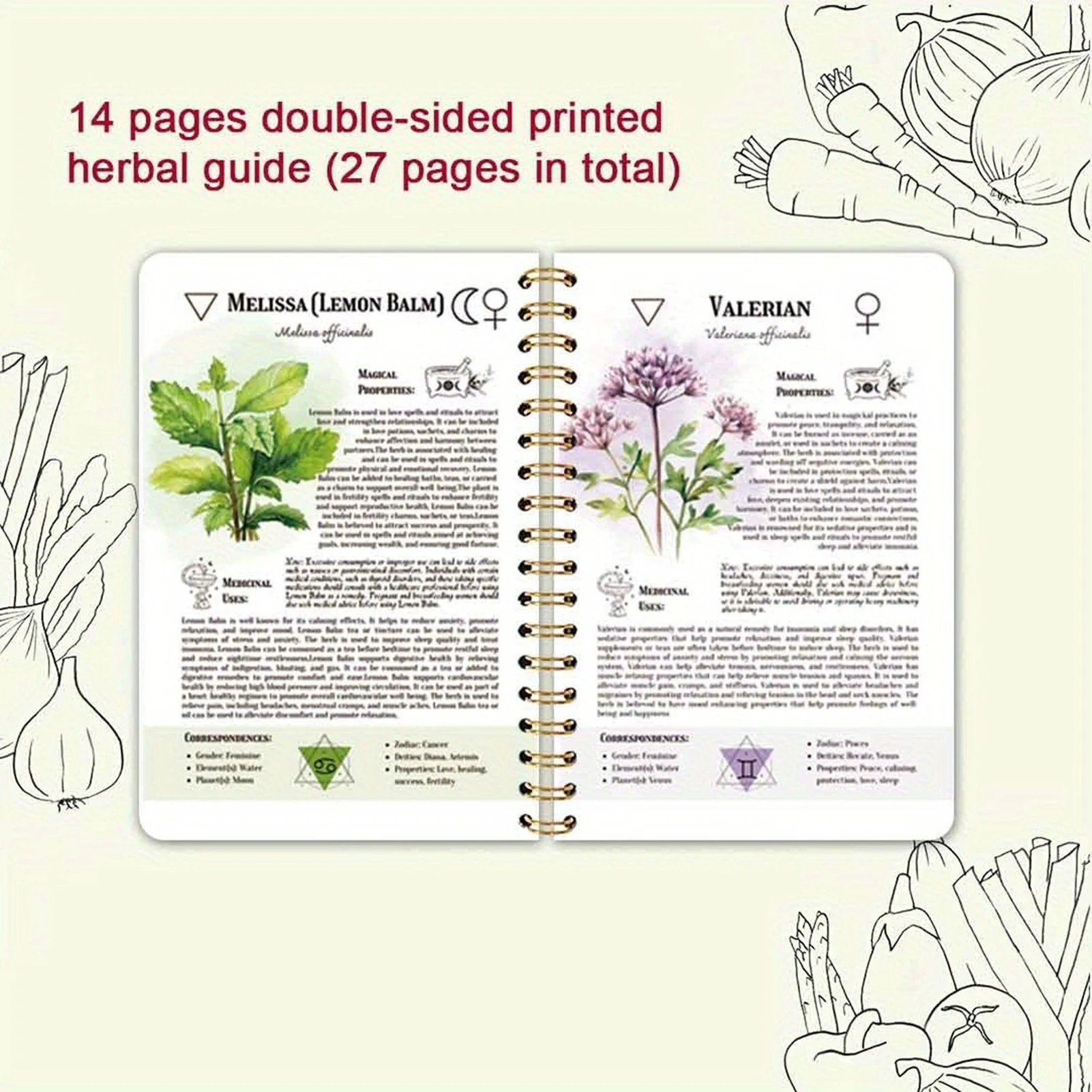 دفتر ملاحظات عشبي الساحرة المميز مع تخطيط منظم لتخطيط الحياة وتسجيل التمنيات الطبية #3