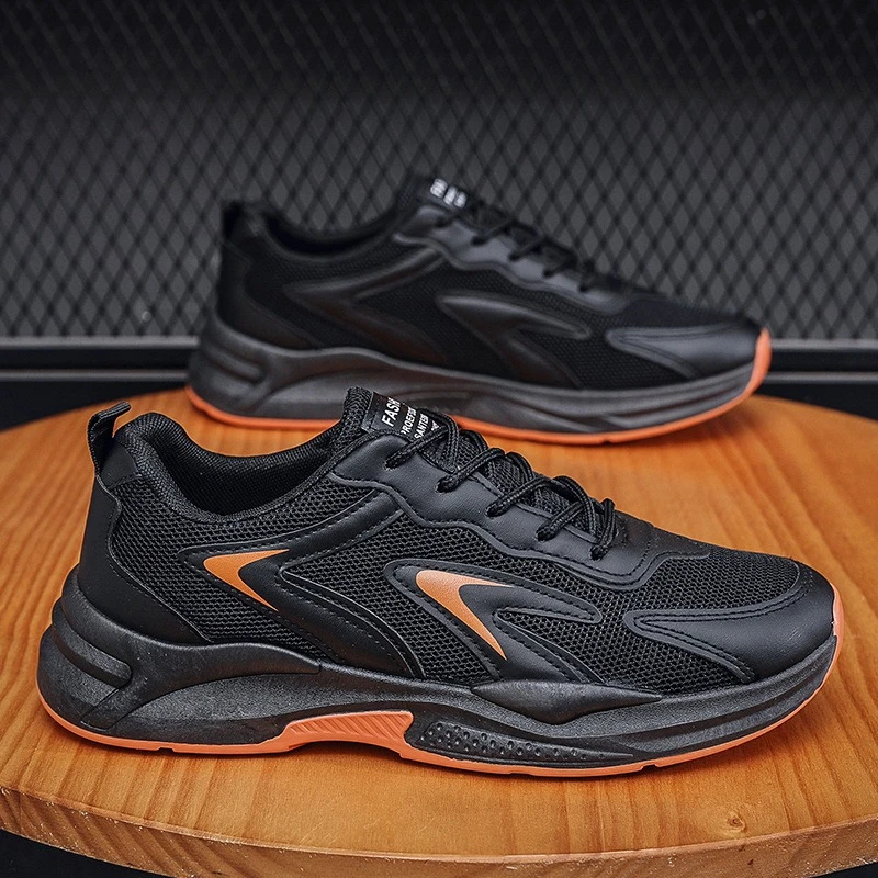 

Men's Spring Summer New Simple Comfortable Breathable Shoes Trendy Versatile Thick soled Sports Running Shoes