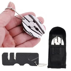 Outdoor Multifunctional Tool Pliers Mini Stainless Steel Multitools Foldable Knife Screwdriver Sharpener for Survival Camping