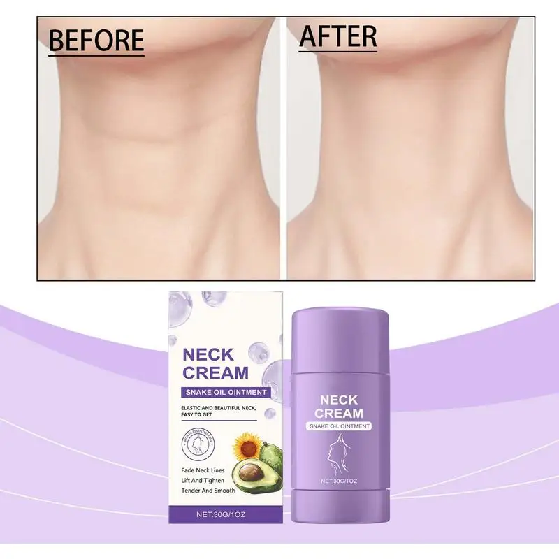 Neck Care Stick 30g Moisturizing Neck Cream Tightening Neck Cream for Women Portable Neck Balm Mild Neck Care Product