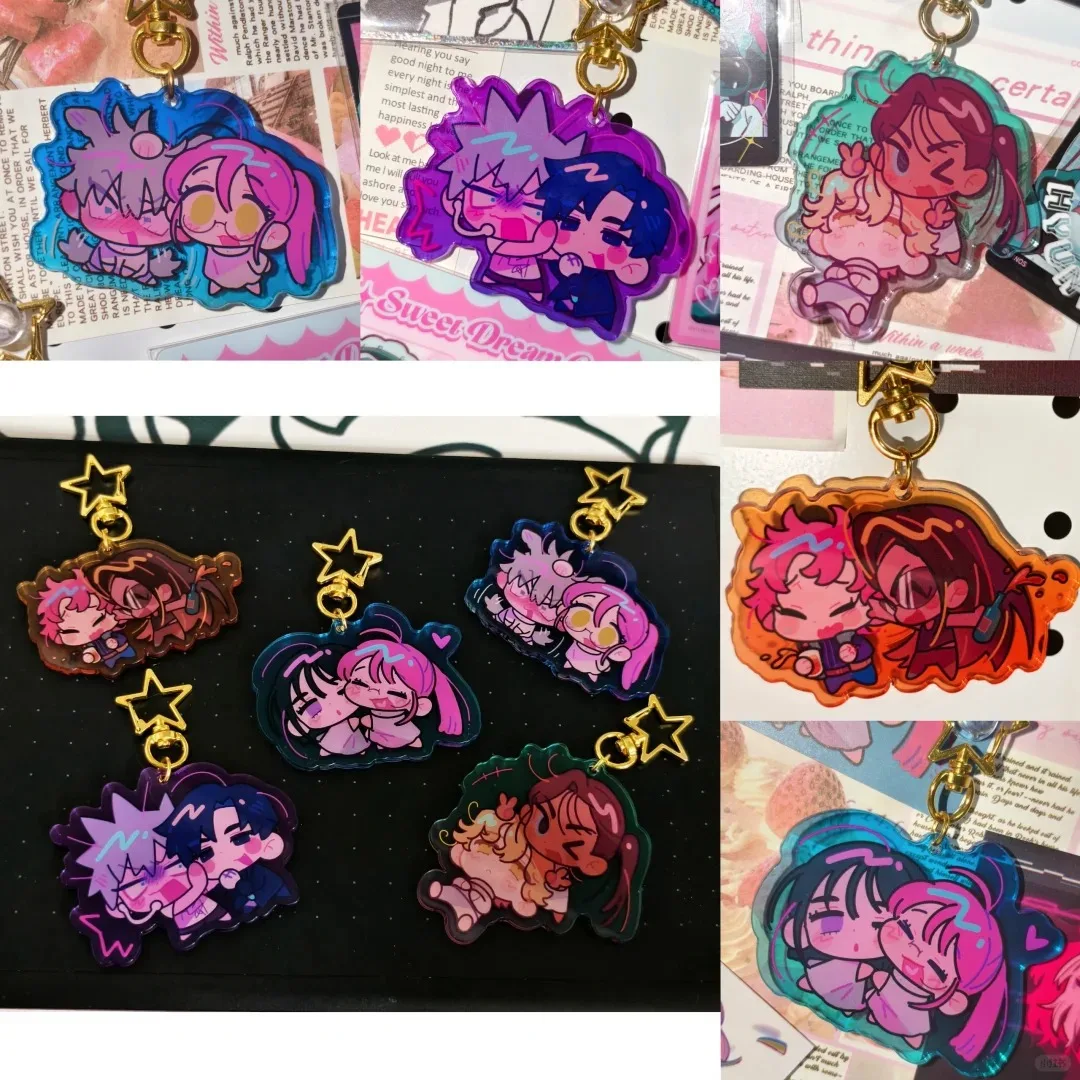 Alien Stage Anime Brelok do kluczy dla kobiet Brelok do kluczy dla mężczyzn Akrylowy brelok do kluczy samochodowych Brelok do kluczy Japonia Cos Przyjaciel Dziewczyny Prezent