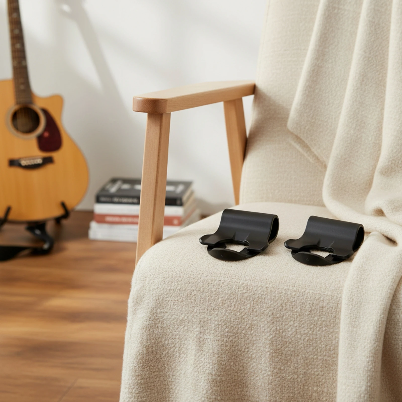 2 Pieces Guitar Strap Lock Compact Bass Strap Lock Long-Lasting Low-Profile for Guitarists, Gigs, Rehearsals