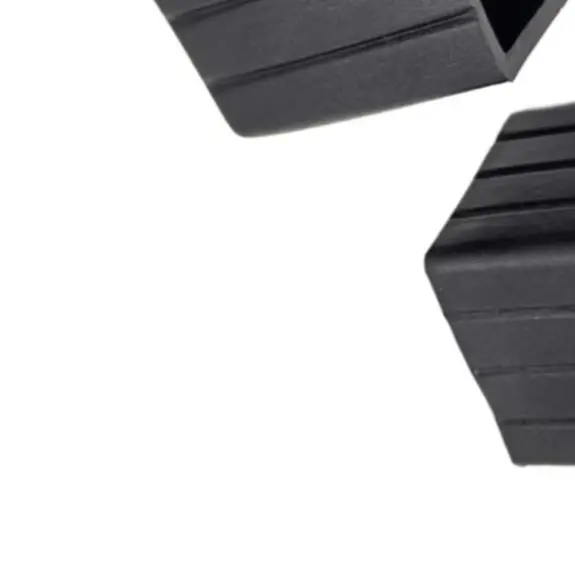 4pcs Black Square End Cap Foot Cover Protectors Anti-skid Plastic Tube For Gym Fitness Equipment Legs Chair Stability Parts
