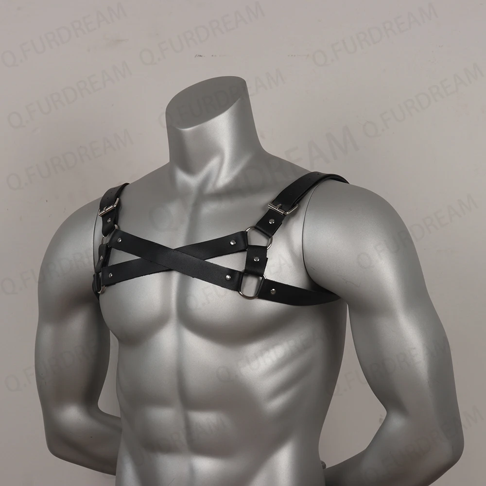 Men\'s Chest Harness Classic Harness Men PU Leather Harness Belt Chest Harness Fetiish For Gay Clothing Body Gear Best Men Gift