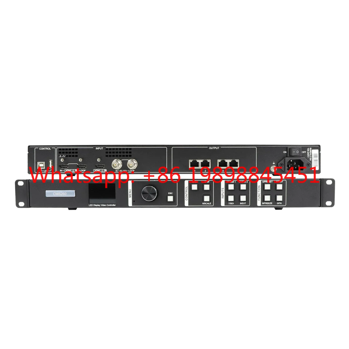 Novastar CMS260 All‑in‑One LED Controller，4 Gigabit Ports，2.6M Pixels Fine‑Pitch Video Processor