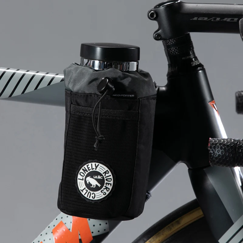 ULAC MTB Front Bar Kettle Pouch Heat Insulated Road Bike Water Bottle Bag Cycling Gear Storage Bagpack Bicycle Drink Cup Pannier