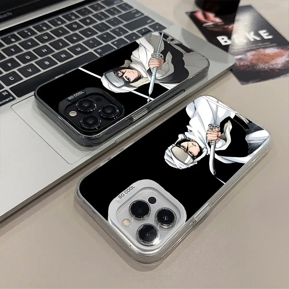 

Bleach Rukia Kuchiki Mobile Phone Case for iPhone 16 15 14 13 12 11 X XR XS 8 7 Pro Max Plus Translucent Colour Printing Cover