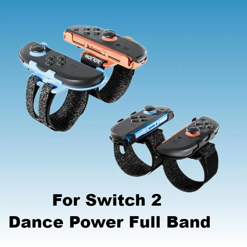 ل Switch2 تحكم الرقص معصمه NS2 كامل الرقص الطاقة Joycon أذرع التحكم في ألعاب الفيديو حزام الملحقات
