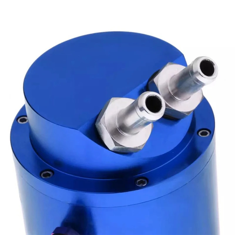 

Маслопроницаемый горшок с двойным отверстием, гоночные модифицированные детали, круглый горшок для восстановления отработанного масла на выхлопной трубе, модифицированный масляный фильтр