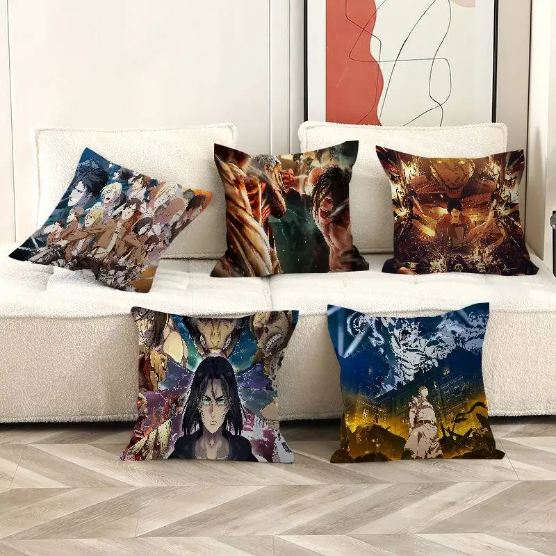 Anime Dark A-Attack on T-Titan Lucky Dragon pillow cover sofa cushion cover home room decoration children gift
