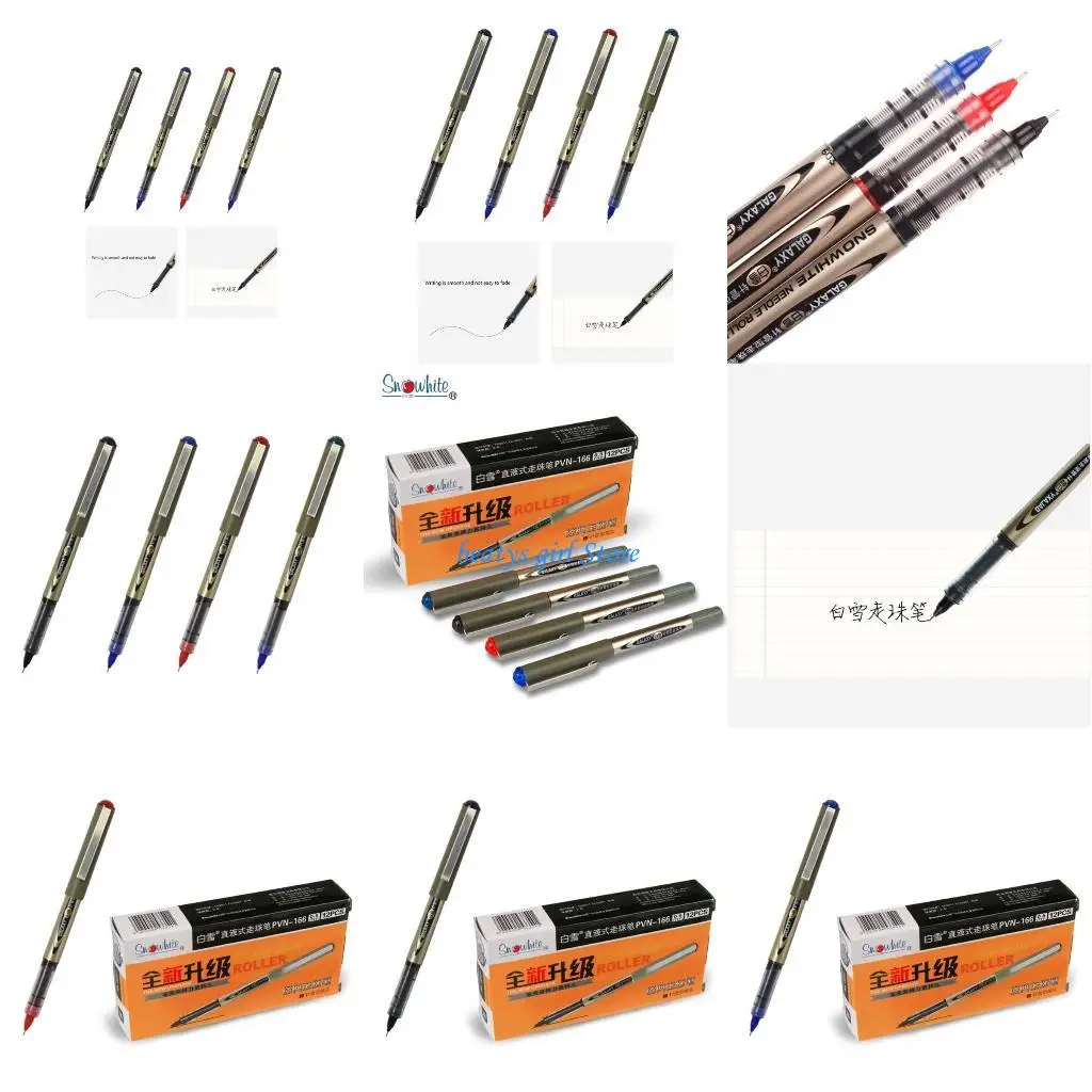 

C7AB Straight Liquid Gel Pen ​Gift for Family Friend Colleagues