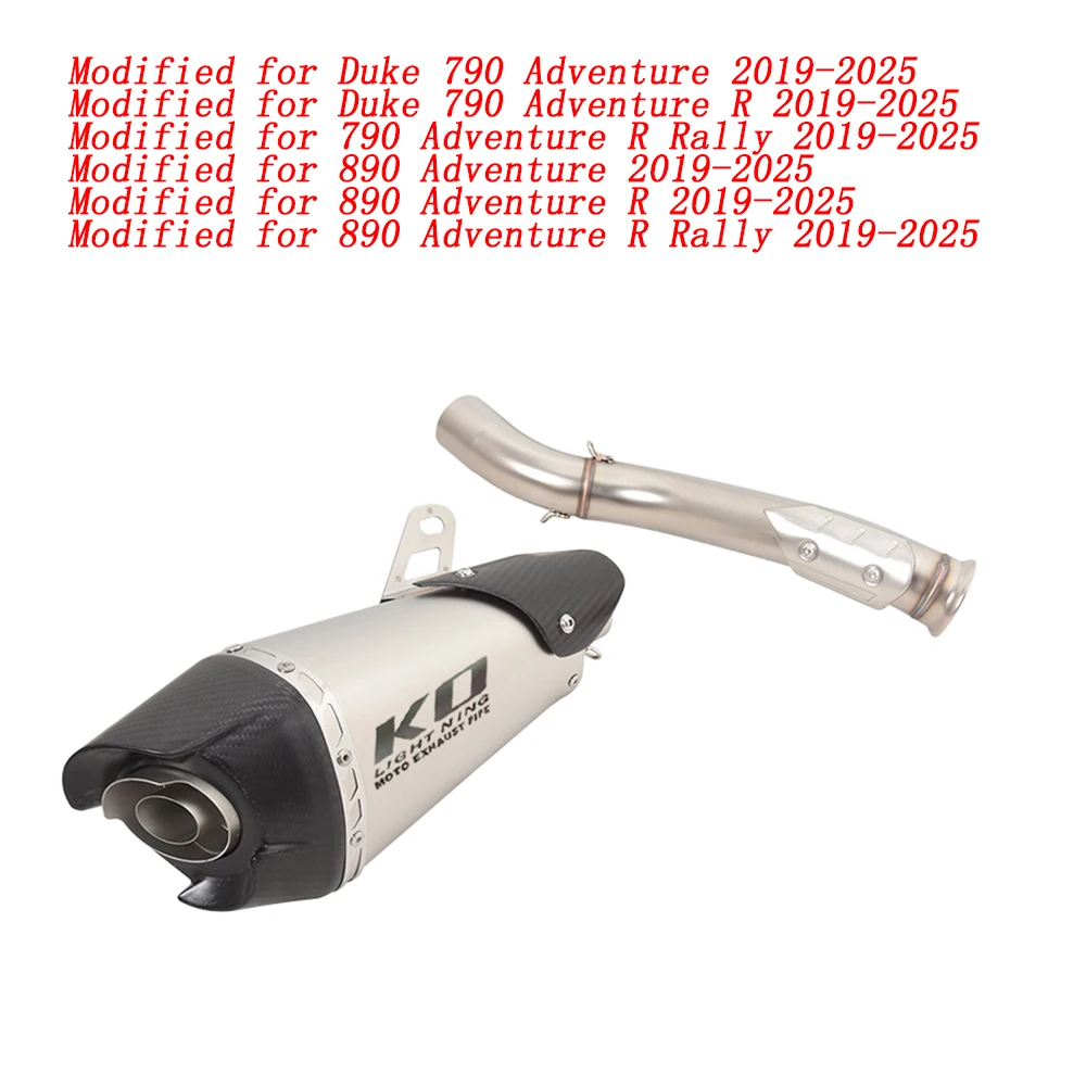 

Модифицированный глушитель выхлопной системы мотоцикла с трубой среднего звена из нержавеющей стали DB Killer для 790 Adventure R/R Rally 2019-2025