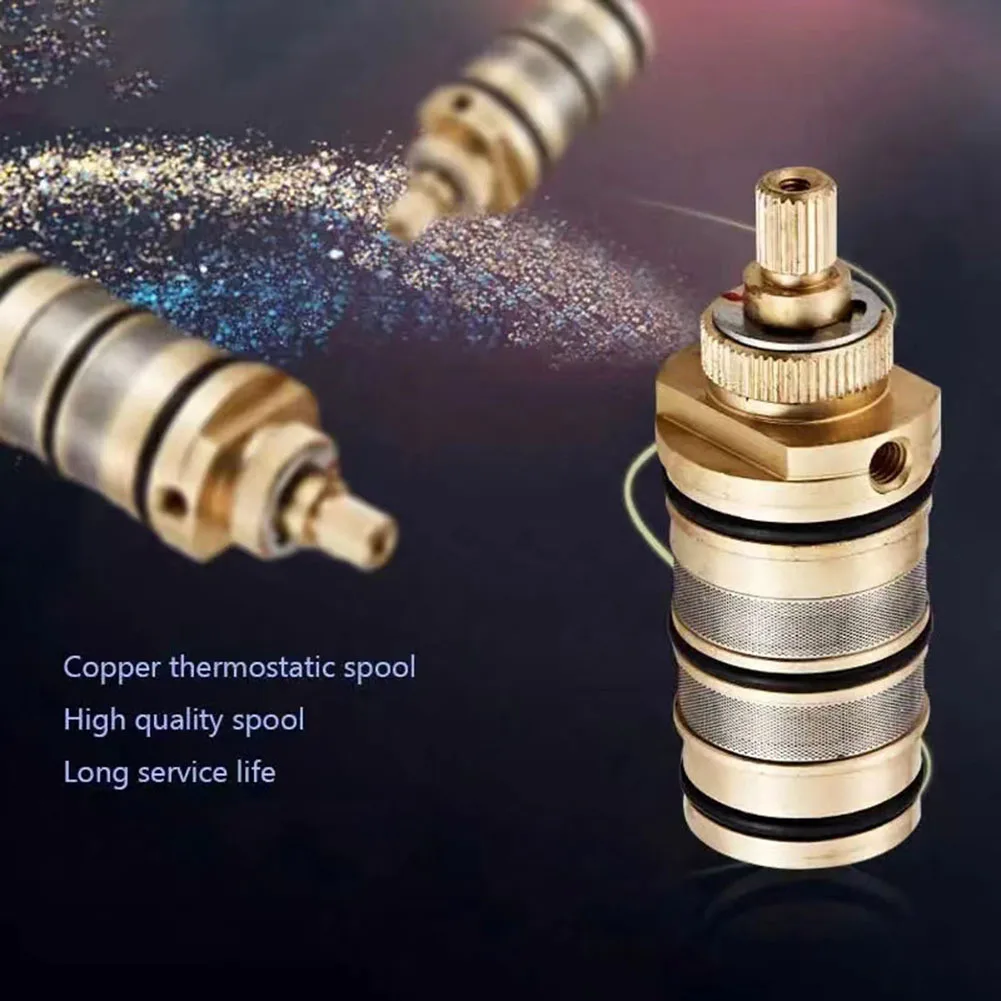 Brass Bath Shower Thermostatic Cartridge Thermostatic Valve Core Shower Mixer Temperature Control Valve