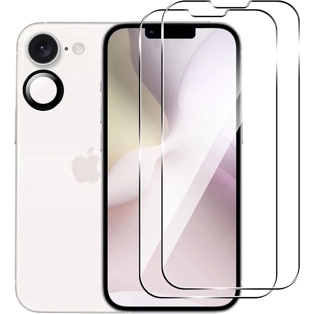 Kameraobjektivschutz aus gehärtetem Glas, Displayschutz für iPhone 16e 16 E 15 Pro Max 14 Plus 13 Mini 12 11 SE 2022 Flim
