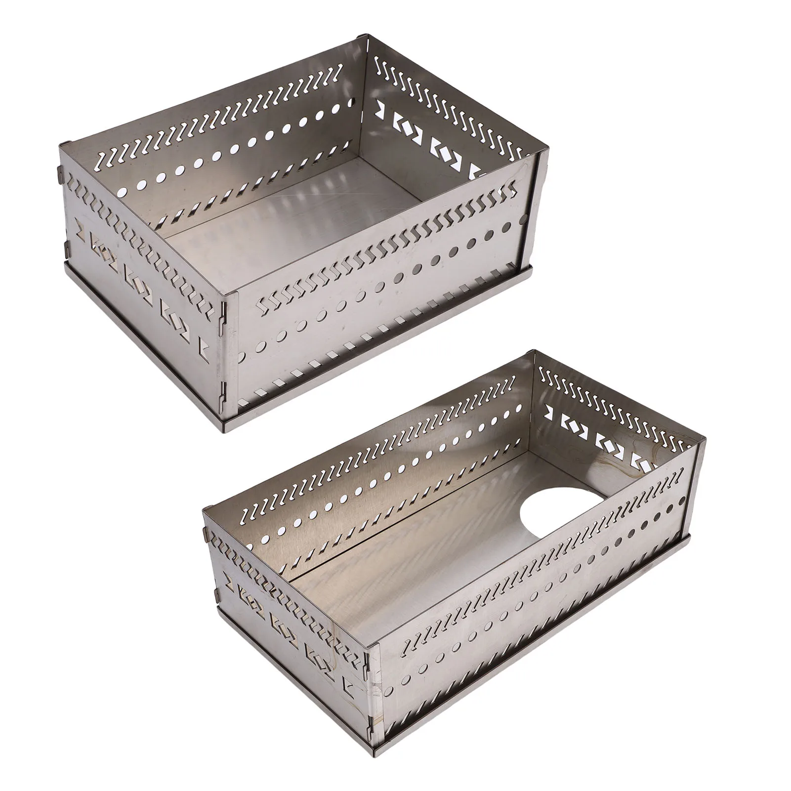 سلة حجر الساونا حامل حجر الساونا متعدد الأغراض المحمولة الفولاذ المقاوم للصدأ سلة حجر الساونا لموقد حرق الخشب الفحم