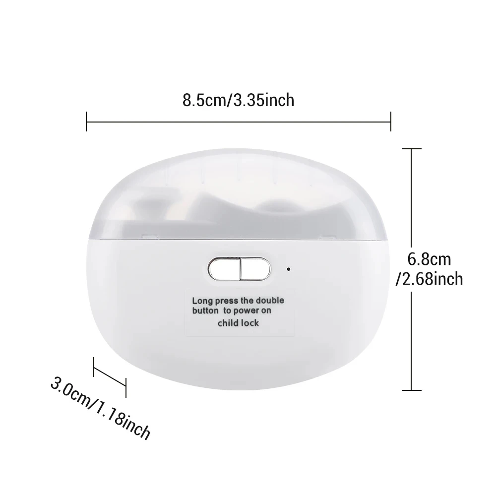 Tagliaunghie elettrico 3in1 Trimmer multifunzionale portatile ricaricabile USB per bambini Adulti Anziani Forniture per la cura personale Regalo