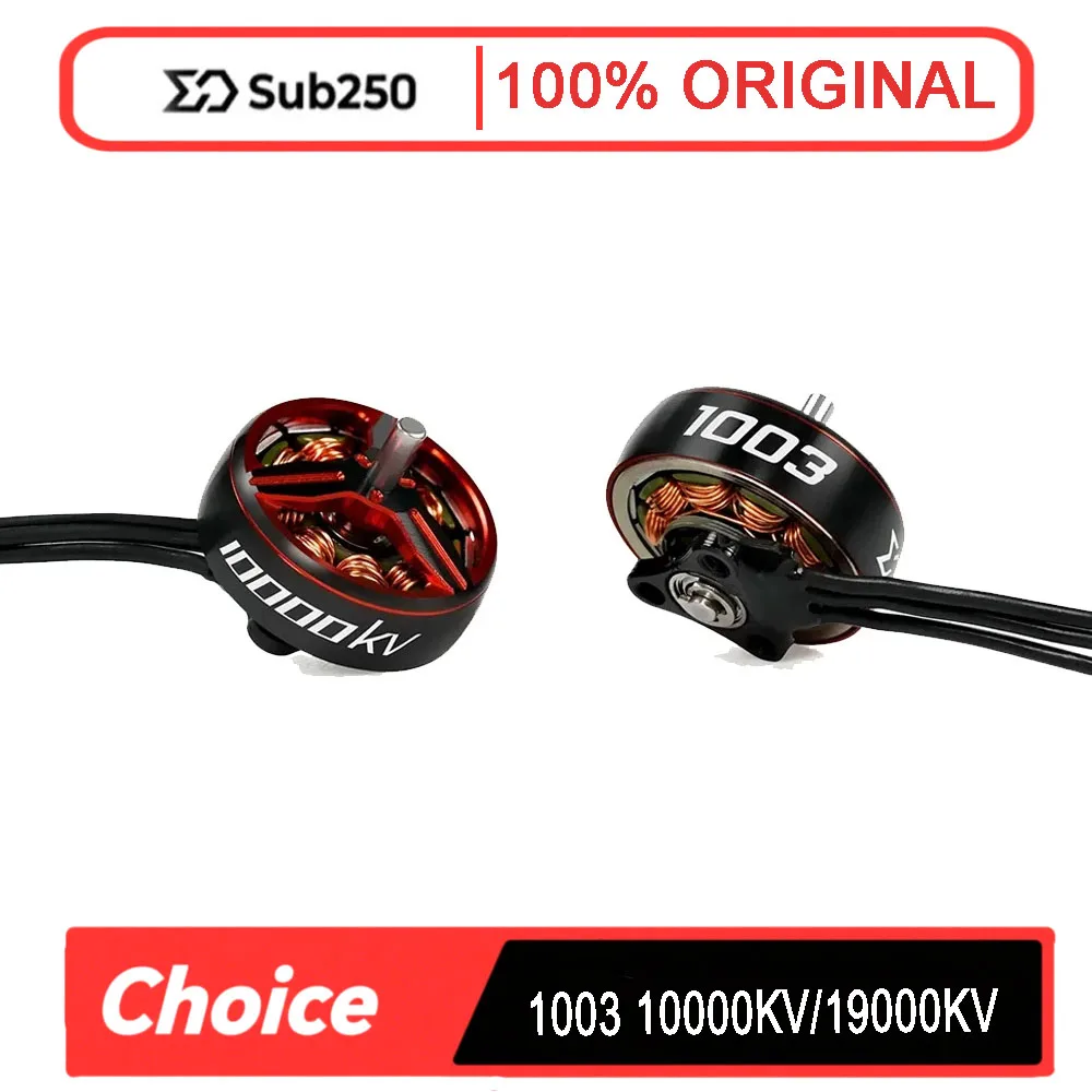 

Sub250 1003 10000KV/19000KV Бесщеточный двигатель Вал 1,5 мм для 1,6-2 "мини-дрона FPV Высокоскоростной радиоуправляемый двигатель Аксессуары
